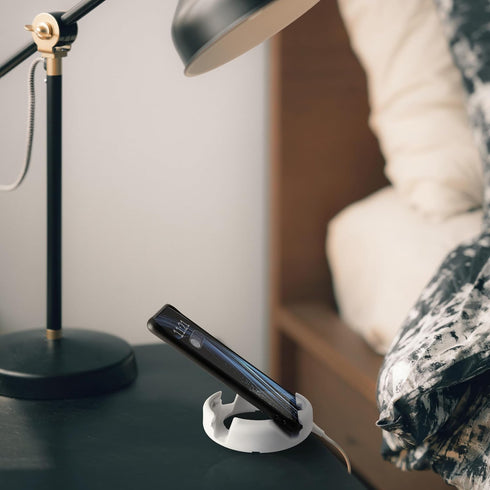 GoDonut Plus+ Phone Stand - Portable Mount Accessory - Charging Port Access - Compatible with Tablet, iPhone & Most Smartphones - Black...
