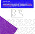 2Pcs Free Motion Quilting Rulers and Templates Quilting Templates for Machine Quilting Quilting Supplies Quilting Stencil with Instruction and Non...