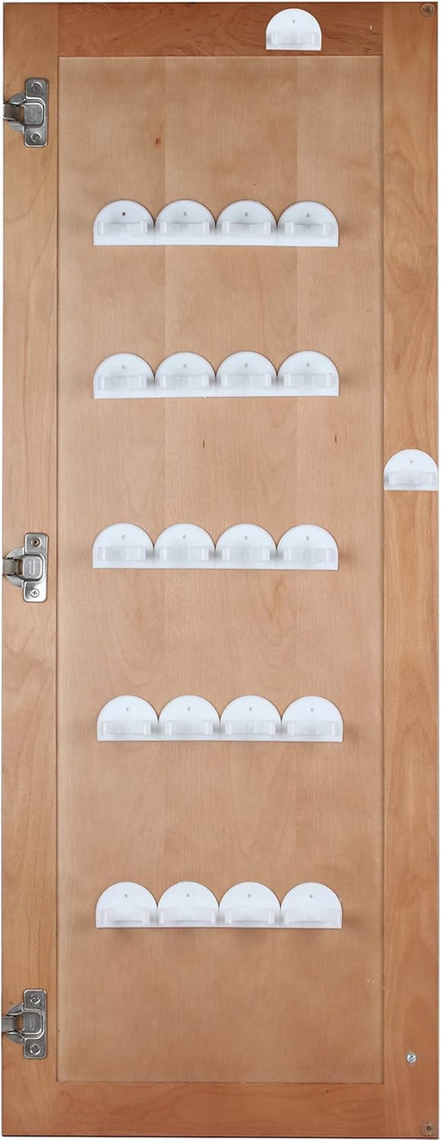 Spice Rack 36 Spice Gripper- Spice Racks Strips Cabinet Cabinet Door - Use Spice Clips for Spice Organizer - Stick or Screw Spice Storage Spice Cl...