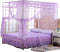 Twin Canopy Bed Curtains - 4 Corner Canopy for Beds, Bed Canopy for Girls Adults, Bedroom Home Decor (Twin Size, Purple)...