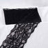 VU100 Black Lace Ribbon, 3.14 Inches Wide Lace Trim Sewing Craft Elastic Embroidery Stitching Process for DIY Bridal Wedding Fabric Decoration Gif...
