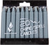 Mega Candles 20 pcs Unscented Gray Exquisite Mini Taper Spell Candles, 4 Inch Tall x 1/2 Inch Diameter, Magic Chimes, Enchantment, Casting Rituals...