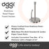 OGGI Stainless Steel Paper Towel Holder - with Tension Arm and Tear Bar, 13" Height - Stainless Steel Construction...