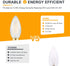 Frosted E12 LED Candle Light Bulbs 25W Equivalent- 2W Dimmable Chandelier E12 LED Bulb- 2700K Soft Warm- B11 Antique Candelabra LightBulbs for Bed...
