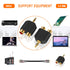 ANDTOBO 3.5 mm TRS to Dual RCA F (2-Pack), 3.5mm Stereo Male to Dual RCA Female Audio Breakout Adapter...