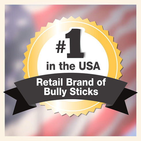 Cadet Bully Sticks for Small, Medium and Large Dogs – All-Natural Beef Pizzle, High Protein, Low Fat, Long-Lasting, Grain & Rawhide-Free Dog Chews...