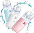 GIVERARE Nano Facial Steamer, Handy Mini Mister, USB Rechargeable Mist Sprayer, 30ml Visual Water Tank Moisturizing&Hydrating for Face, Daily Make...