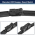 X AUTOHAUX Front Windshield Wiper Blades for Volkswagen for VW Tiguan 2009-2016 - 24inch 21inch...