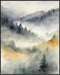 Posterizer 1 pcs- trees and jungle-nature scene style 8-Landscape & Nature Art-Floral Botanical Art- Decor for Home & Office- unframed wall art...