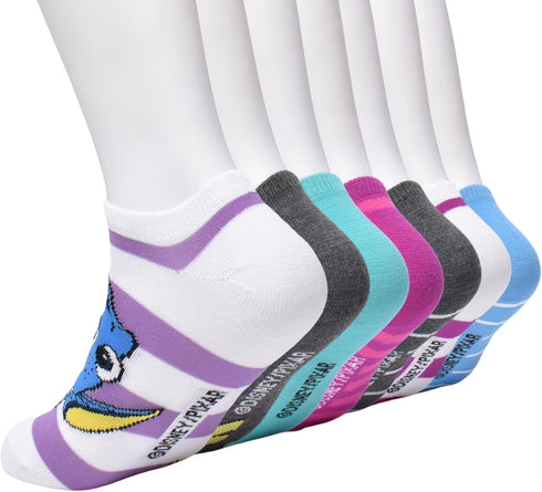 Disney 00 Decades No Show Socks Set,White,9/11...