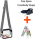 KlaOYer PVC Clear Crossbody Bags, Stadium Approved Transparent Shoulder Bag Handbag Small Square Phone Bag Zipper Purse...