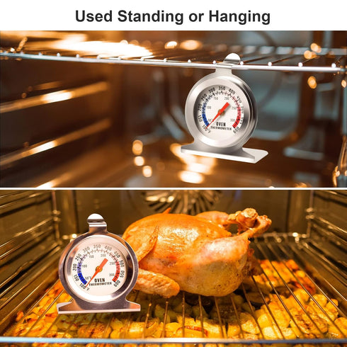 Stainless Steel Oven Thermometer for Electric/Gas Oven, Kitchen Cooking Grill Smoker Thermometer(50-300°C/100-600°F) (1)...