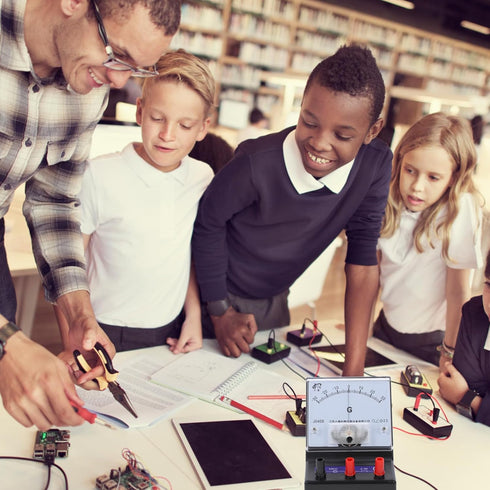 Angoily Ammeter Physics Experiment Apparatus Analog Ampere Tester Hand Tools Analog Galvanometer Manual Volt Meter Current Measuring Indicator Mic...