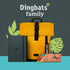 Dingbats* - Wildlife A6 Grid Pocket Notebook - PU Leather Hardcover Small Journal for Work, Travel - Pocket, Elastic Closure, Pen Holder, Bookmark...