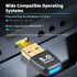 Latest Bluetooth 5.4 USB Adapter for PC Laptop, 20M Range Wireless Transmitter Dongle for Computer Desktop Windows 11 10 8.1 7, Plug n Play, Pair ...
