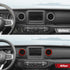 RT-TCZ for Wrangler JL Dash Air Vents Cover Trim Stickers Red for Jeep Wrangler JL JLU Gladiator JT 2018-2023 Red Interior Accessories 4pcs...