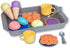 Toddler Food Toys Pretend Playset Colorful Dessert Playset with Realistic Cookies, Macarons, Pies, Cups, Ice Cream, Spoons and Large Tray for Boys...