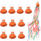 10 Pcs Throw Streamers, Colorful Hand Held Party Streamers Party Poppers No Mess Throw Confetti Pop Out Streamers for Birthday Weddings Events Chr...