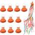10 Pcs Throw Streamers, Colorful Hand Held Party Streamers Party Poppers No Mess Throw Confetti Pop Out Streamers for Birthday Weddings Events Chr...