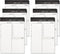 6-Pack Small Note Pads - Pocket To-Do List & Memo Notebook with Grocery and Chores Sections?3x5 inch?Perfect for Home, Office, School, and On-the-...