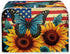 Sunflower Butterfly Print Toaster Cover 4 Slice American Flag Small Kitchen Appliance Cover, Washable Oven Cover Washable Kitchen Broiler Cover, A...