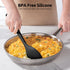 600ºF Heat Resistant Silicone Spoon: U-Taste 13.3in Solid Kitchen Cooking Spoon, Nonstick Food Grade Large & Long Soup Rubber Utensil for Mixing, ...