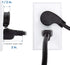 Cable Matters 2-Pack 16 AWG Low Profile Right Angle Power Cord, 90 Degree Power Cord, 6 Feet (NEMA 5-15P to Angled IEC C13)...