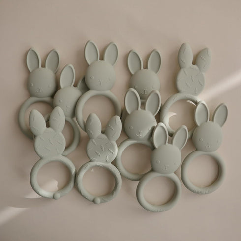 mushie Silicone Baby Teether Toy | Bunny...