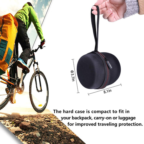 LTGEM Hard Case for Ultimate Ears WONDERBOOM 3/2/1 Portable Waterproof Bluetooth Speaker - Travel Protective Carrying Storage Bag(Black+Pink)...