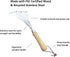 Garden Guru Eco Hand Rake Soil Tiller- 100% Recycled Stainless Steel - Rust Resistant - FSC Certified Wood Ergonomic Handle - Great for Gardening,...