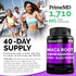 6-in-1 Organic Maca Root & Ashwagandha Capsules 1710mg w/DHEA & Black Pepper Fruit Extract - Maca Root Capsules for Women & Men - Stamina, Bone an...