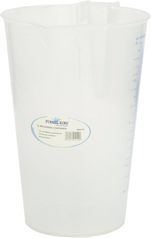 WirthCo 94140 Funnel King 2 Liter General Purpose Graduated Measuring Container...