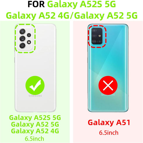 for A52 Samsung Phone Case, Samsung A52 Case for Women Glitter Crystal Soft TPU Bling Cute Pink Butterfly Heart Floral Clear Protective Cover with...