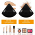 Sibba 6 Pieces Sponge Loose Powder Puff Foundation Concealer Face Makeup Make Up Triangle Sponges Velour Beauty Setting Artist Grip Liner Body Ski...