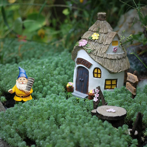 Miniature Garden Gnome Sets Fairy Garden Gnomes Outdoor Small Gnome Figurines Fairy Garden Accessories Gnome Garden Decorations...