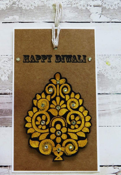 CrafTreat Indian Stencils for Painting on Wood, Wall, Tile, Canvas, Paper and Floor - Indian Theme Bundle - 7 Pcs - 6x6 Inches Each - Reusable DIY...