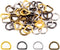 Swpeet 120Pcs 1/2 Inch - 13mm 4Colors Multi-Purpose Metal D Ring Semi-Circular D Ring for Hardware Bags Ring Hand DIY Accessories (Mixed Color, 1/...