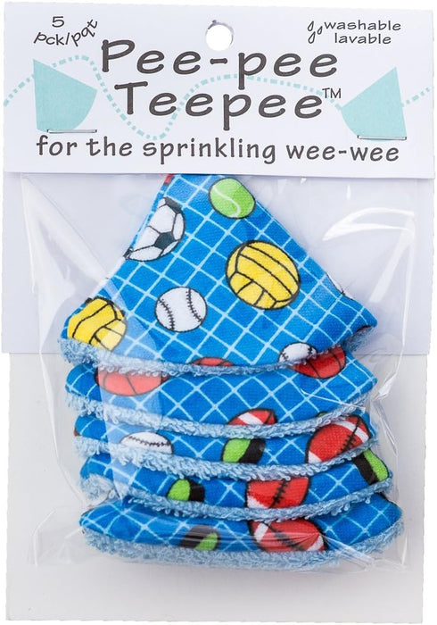 Washable cotton Pee-pee Teepees that shield baby boys pee during diaper changes. Makes a great add-on gift for a baby shower thanks to its fun, gi...