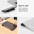 kwmobile Laptop Riser Pads for Laptop/Notebook/Ultrabook Laptops - Under Laptop Feet Stand for Better Ventilation - Black/Silver...