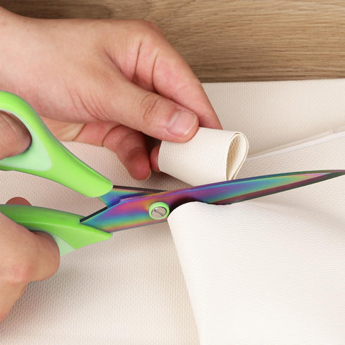 Scissors All Purpose, Sharp Titanium Blades Shears, Rubber Soft Grip Handle, Multipurpose scissors 3 pack, Great for Office, Fabric, Craft, Sewing...