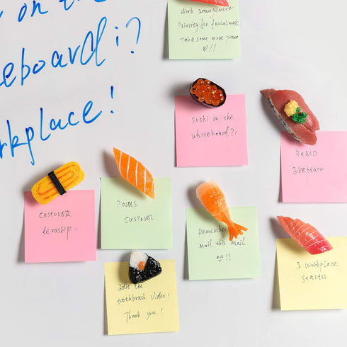 Cute Sushi Fridge Magnet Japanese Food Fun Magnets for Refrigerator Whiteboard, Fake Sushi Food Play Toys for Dollhouse Cake Kitchen Decoration Gi...