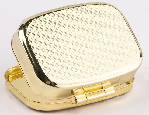 AmyZone Metal Pill Organizer Travel Friendly Portable Compact Pill Box Pill Case to Hold Vitamins/Tylenol/Fish Oil/Supplements/Meds/Tablet for Pur...
