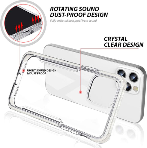 ZUSLAB Compatible with iPhone 12 Pro Max Case 2020 Transparent Shockproof Protective Clear Bumper Cover - Clear & White...