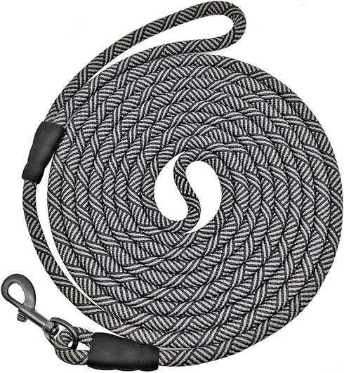 Long Rope Leash for Dog Training 12, 15, 22, 30, 50, 75, 100ft Check Cord Recall Agility Lead Dog Tie Out Line for Large Medium Small Dogs, Great ...