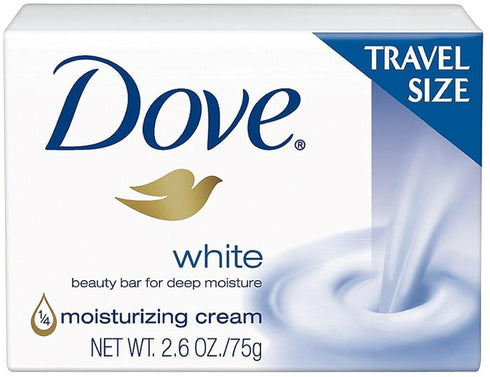 Dove White Travel Size Bar Soap With Moisturizing Cream 2.6 Oz...