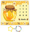 Bees Theme Baby Monthly Milestone Blanket, 48x40in Soft Flannel, Honey Jar Backgrounds, Newborn Mom Gifts, Baby Shower Age Growth Tracker with Bon...