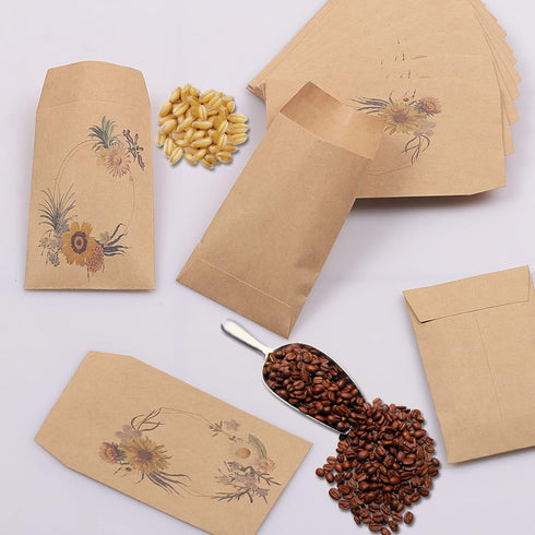 150 Pack Seed Saving Envelopes,Small Paper Envelopes for Seeds,Mini Envelopes,Coin Envelopes,Key Envelopes,Self-Adhesive Kraft Seed Envelopes,Let ...
