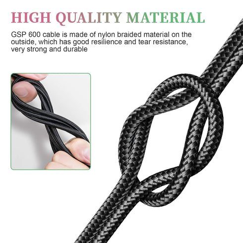 GSP 600 Replacement Cable Compatible with Sennheiser GAME ONE, GAME ZERO, PC 373D, GSP 670, GSP 600, GSP 500, GSP 350 Gaming Headset, 6.6ft...