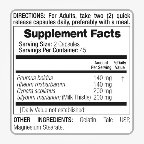 FITO MEDIC'S Lab - Liver cleanse detox & repair, liver supplement - with - milk thistle - artichoke extract -boldo- rhubarb-Ultra high Absorption....