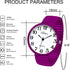Blekon Collections New Super Large Face Stretch Band Japanese Movement PC21J Fashion Watch (Hot Pink)...